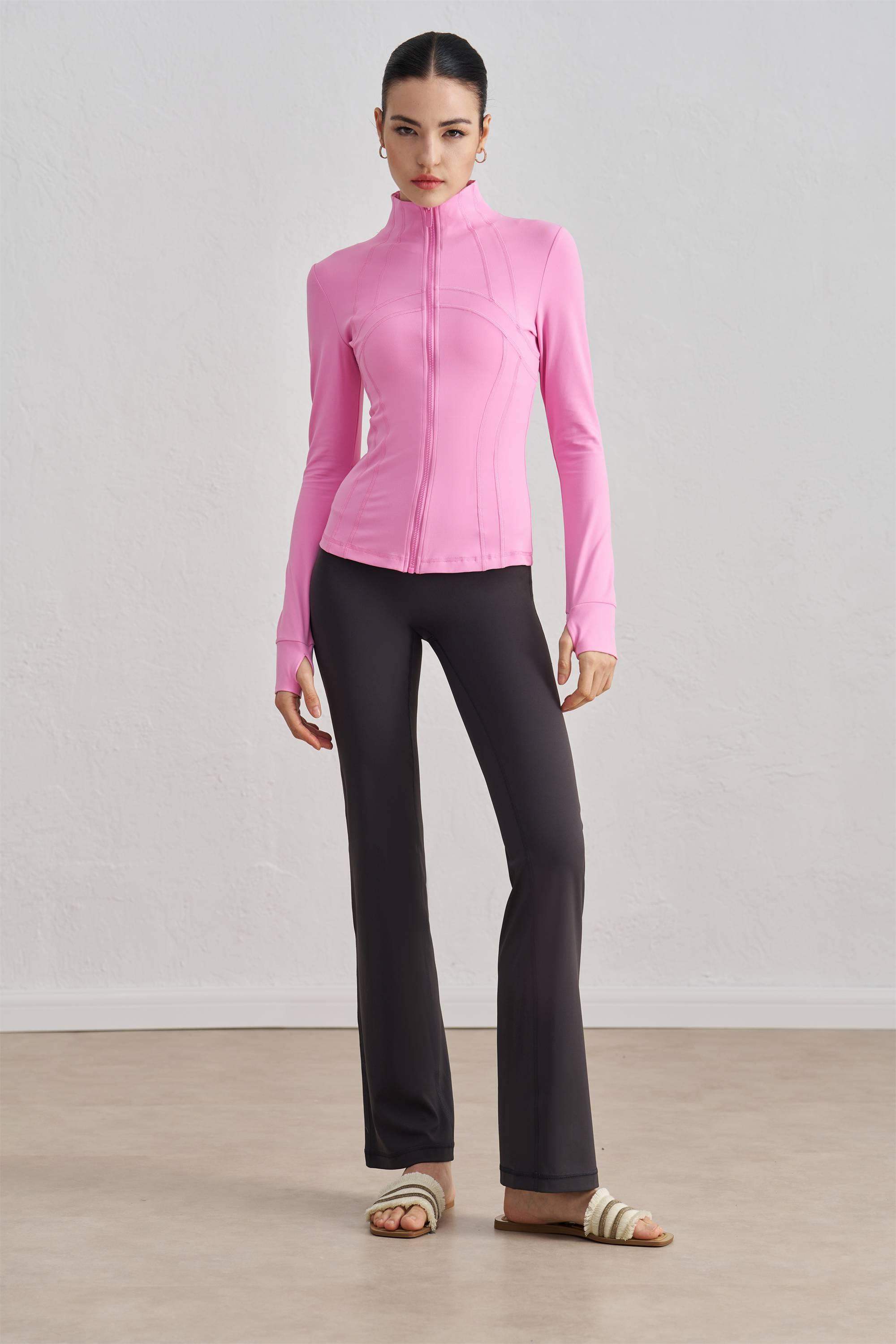 Thickened Stand-Collar Yoga Jacket for Fall & Winter