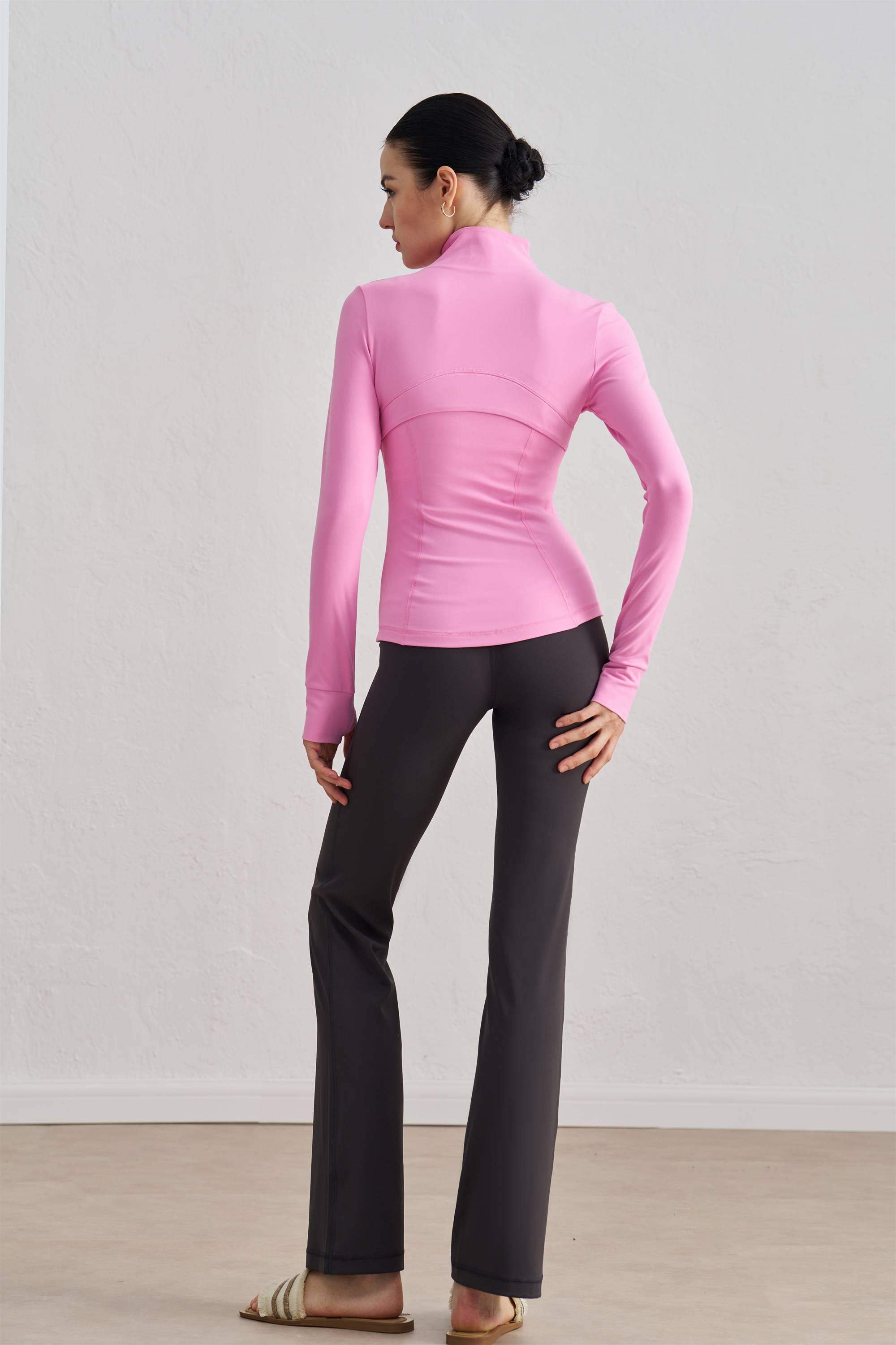 Thickened Stand-Collar Yoga Jacket for Fall & Winter