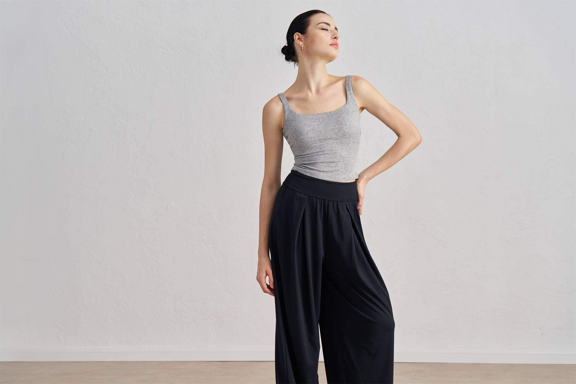 Modal Wide-Strap Yoga Tank Top