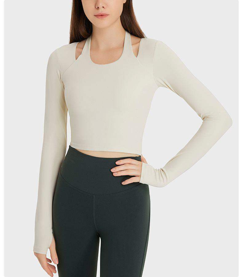 Halter Neck Yoga Long Sleeve