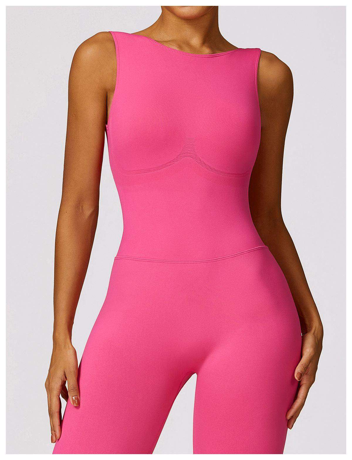 V Back Butt Lifting Jumpsuit