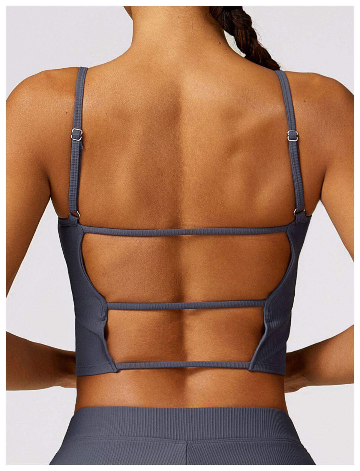 Strips Quick-Drying Sports Bra