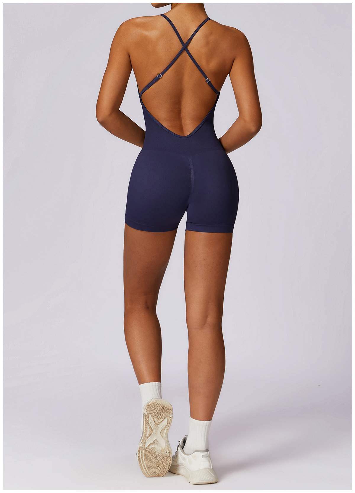 Hollow-out Beautiful Back Seamless Yoga Jumpsuit