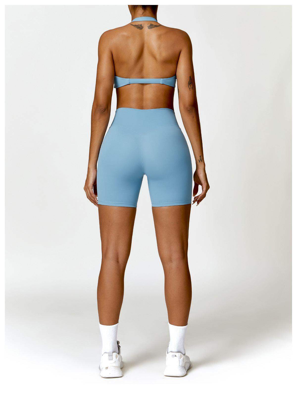 High-Waist Yoga Sports Shorts