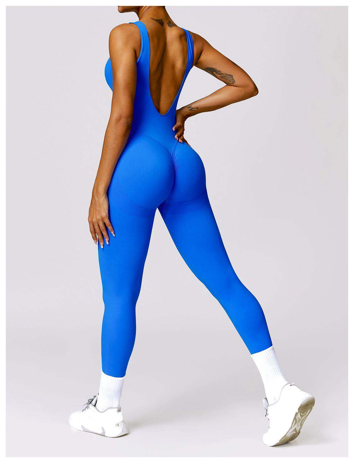 V Back Butt Lifting Jumpsuit