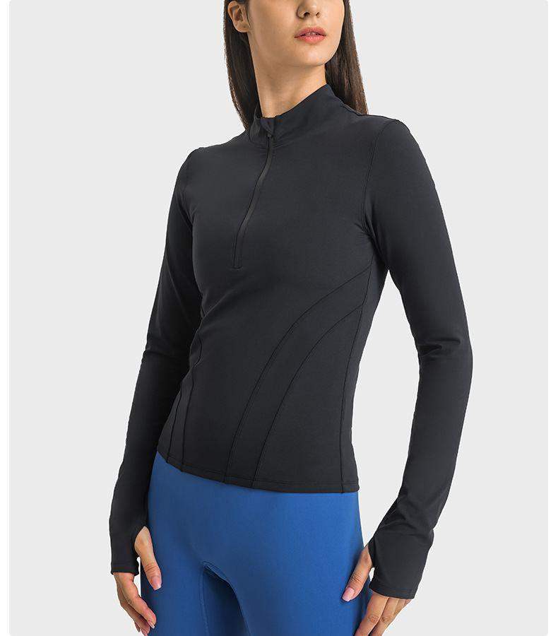 Half Zip Stand Collar Yoga Jacket