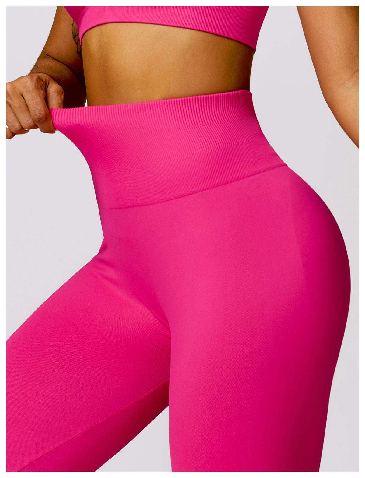 Hight-Waist Seamless Flare Leggings