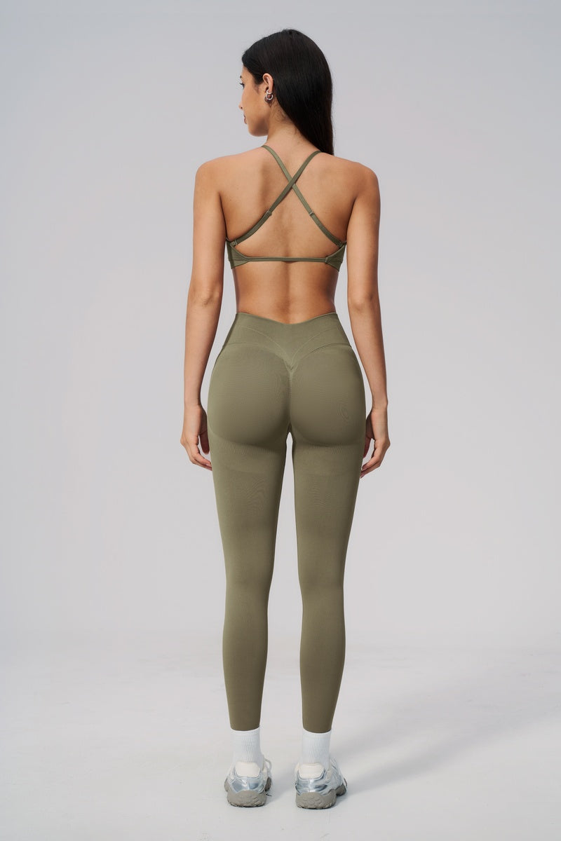 Women Sport Halterneck Pants Set