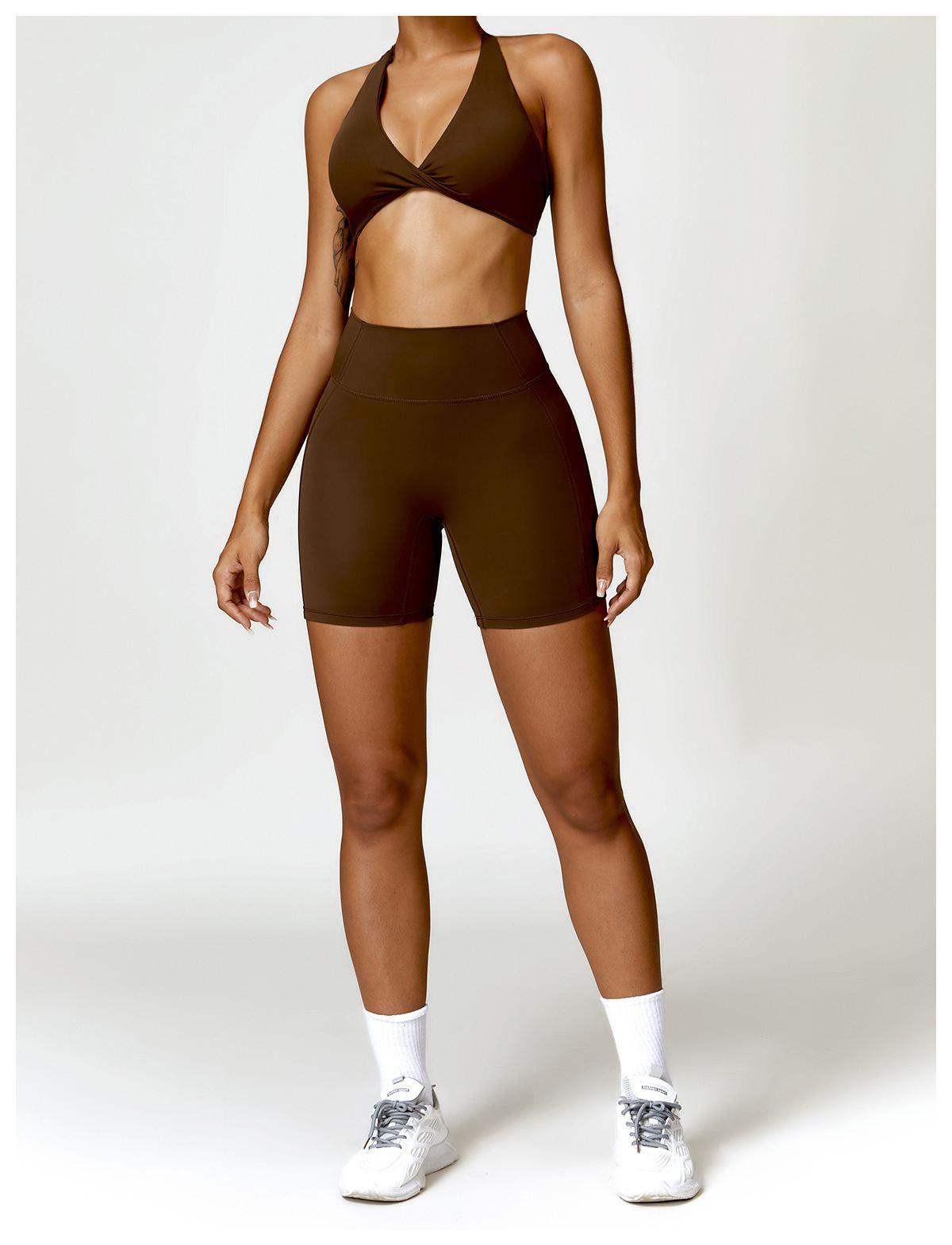 High-Waist Yoga Sports Shorts