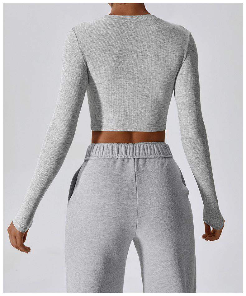 Schnelltrocknendes Sport-Langarmshirt