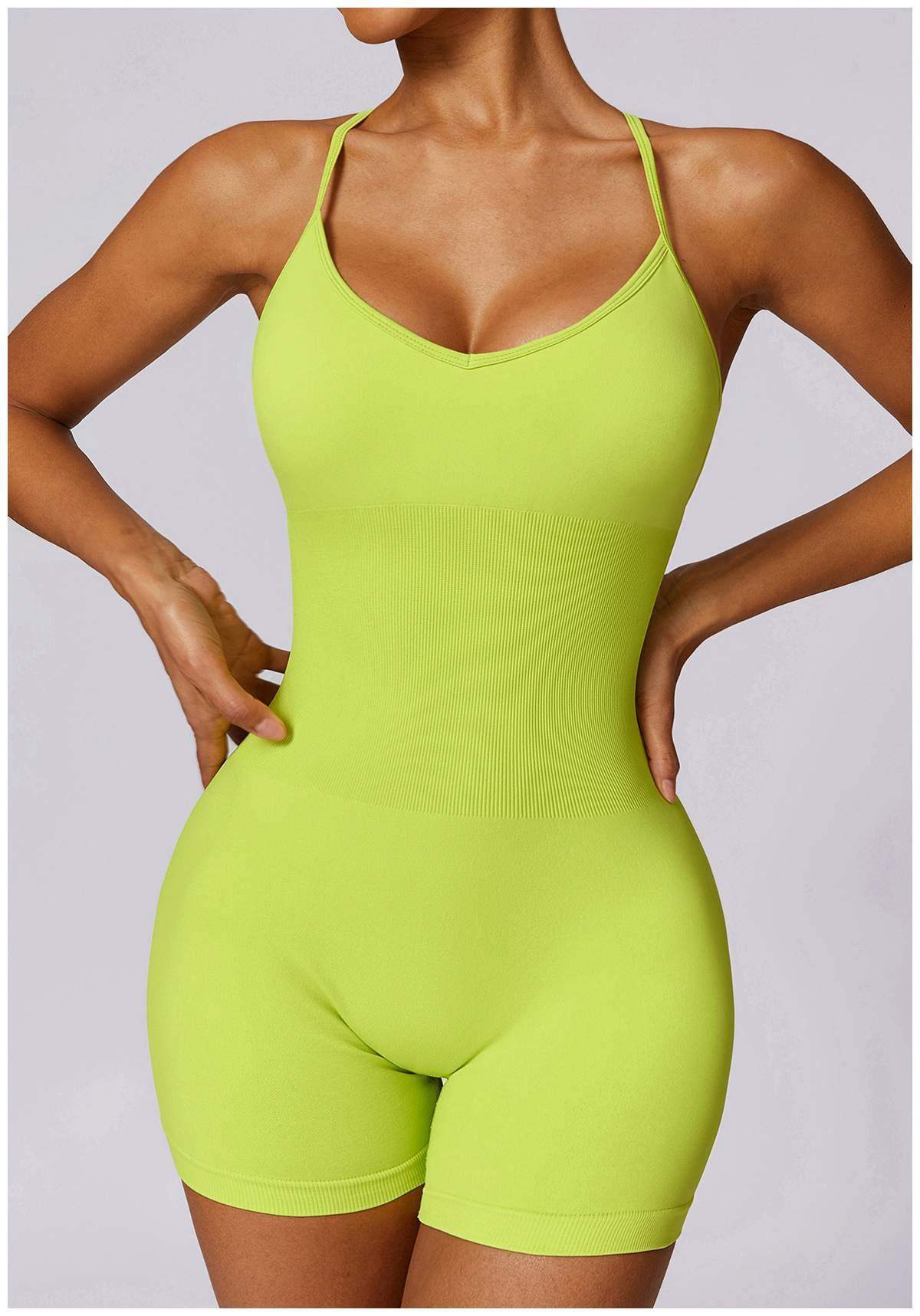 Hollow-out Beautiful Back Seamless Yoga Jumpsuit