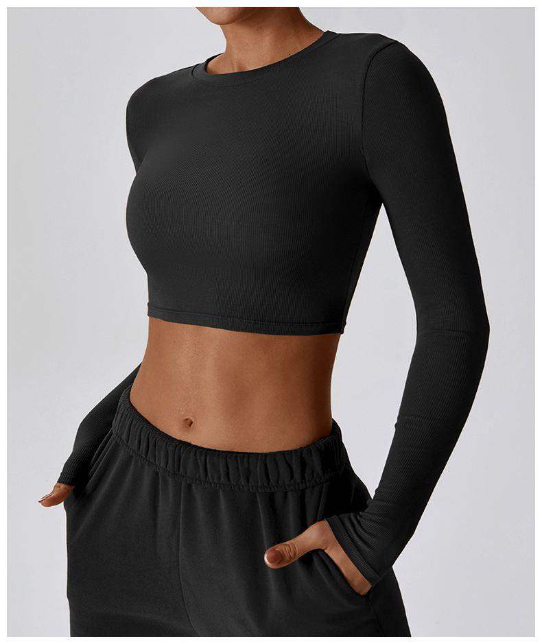 Schnelltrocknendes Sport-Langarmshirt