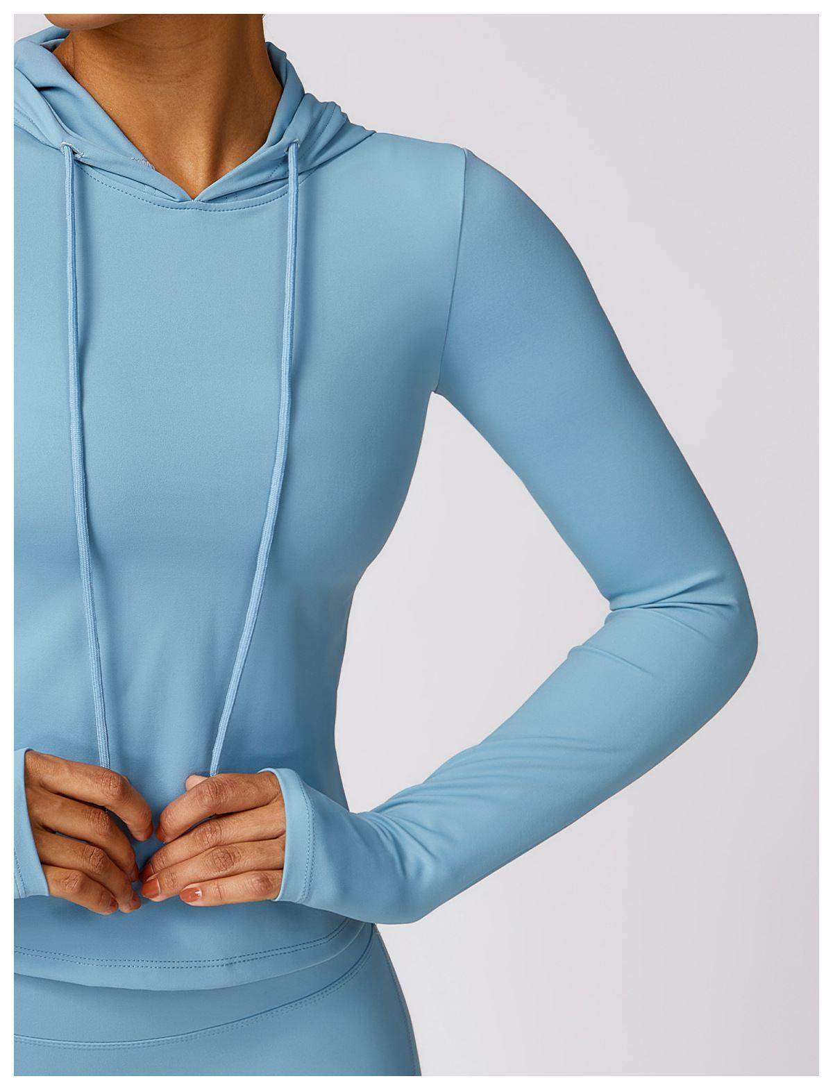 Long-Sleeve Hooded Top