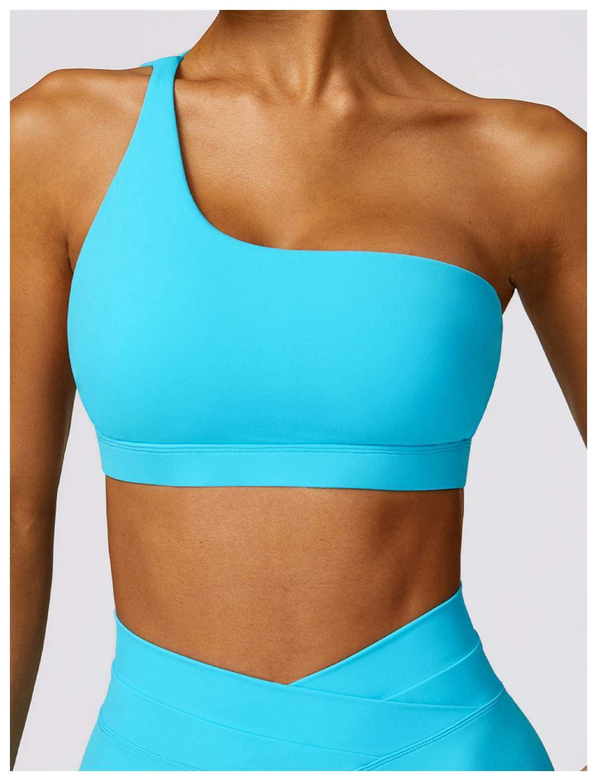 One Shoulder Quick Drying Sports Bra