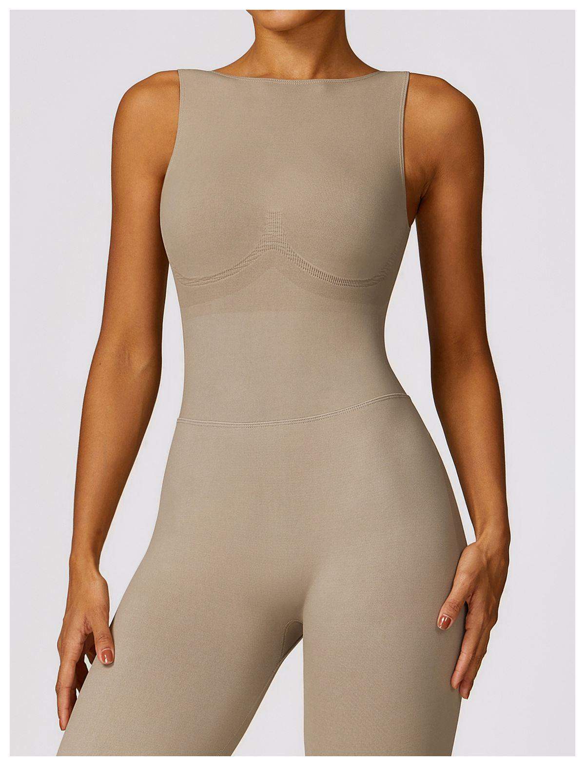 V Back Butt Lifting Jumpsuit