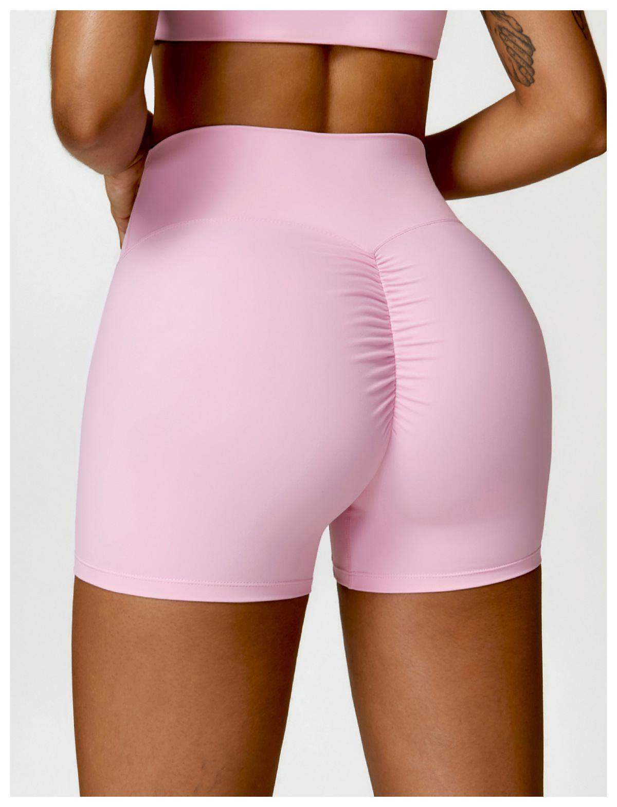 High-Waist Yoga Running Shorts