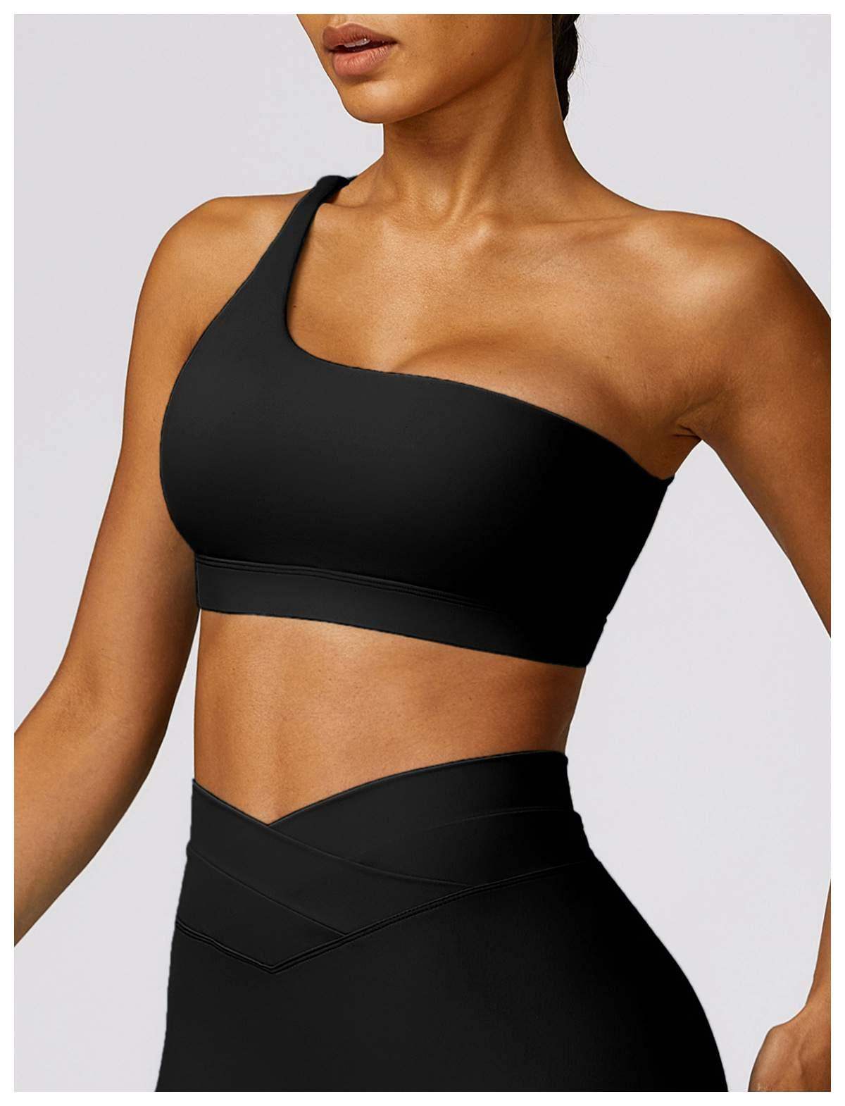 One Shoulder Quick Drying Sports Bra