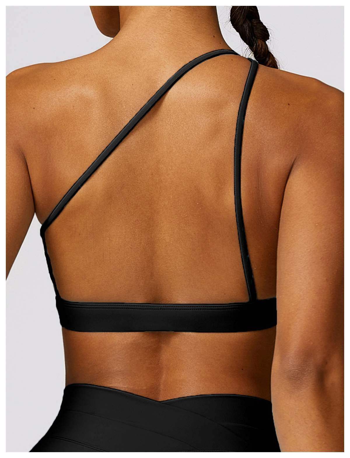 One Shoulder Quick Drying Sports Bra