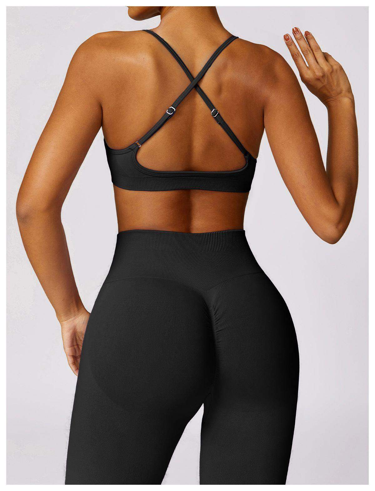 Hight-Waist Seamless Flare Leggings