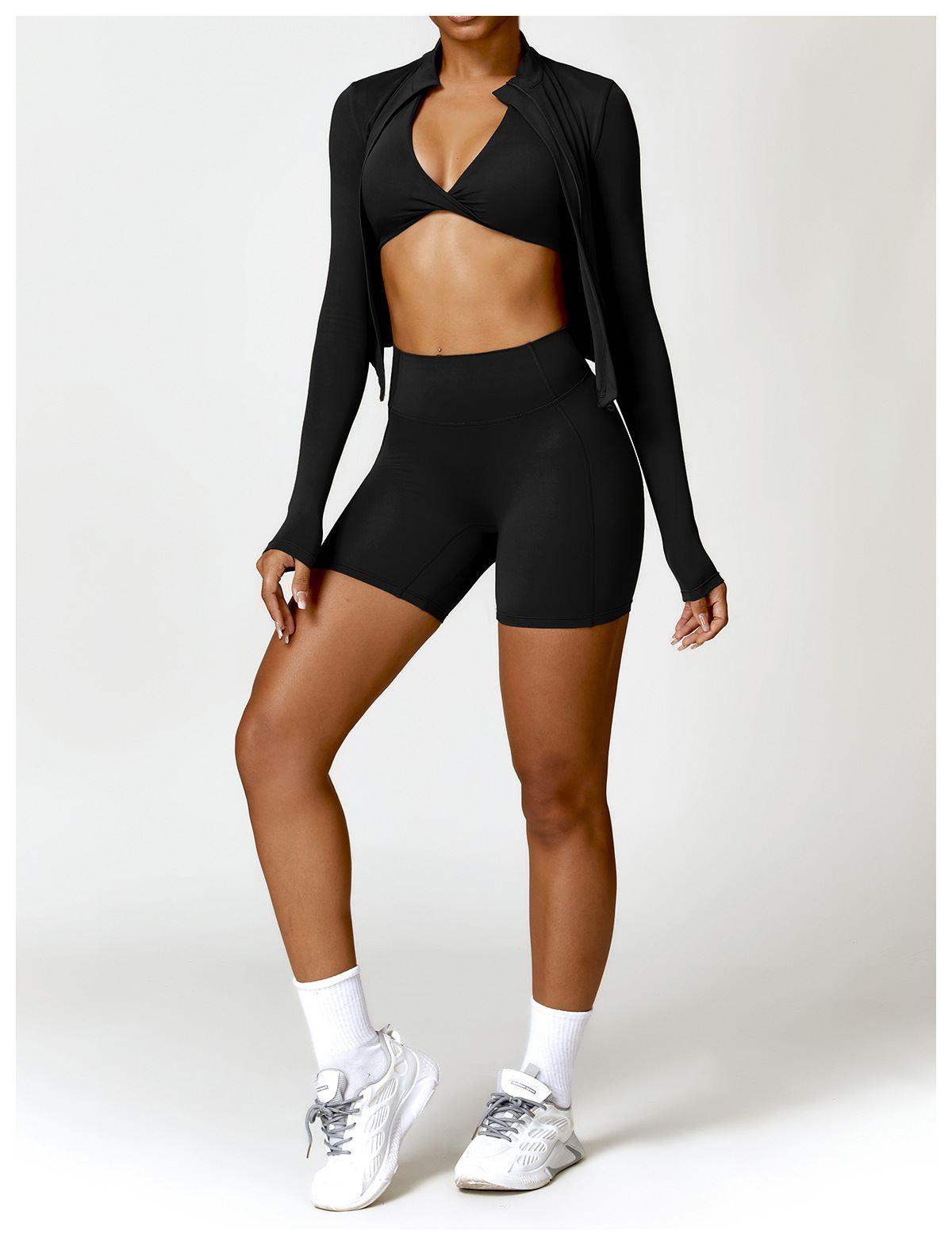 High-Waist Yoga Sports Shorts