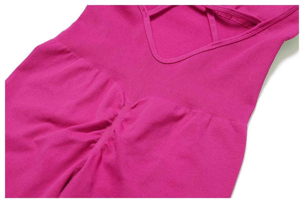 Nahtloser Rücken-Beauty-Yoga-Bodysuit