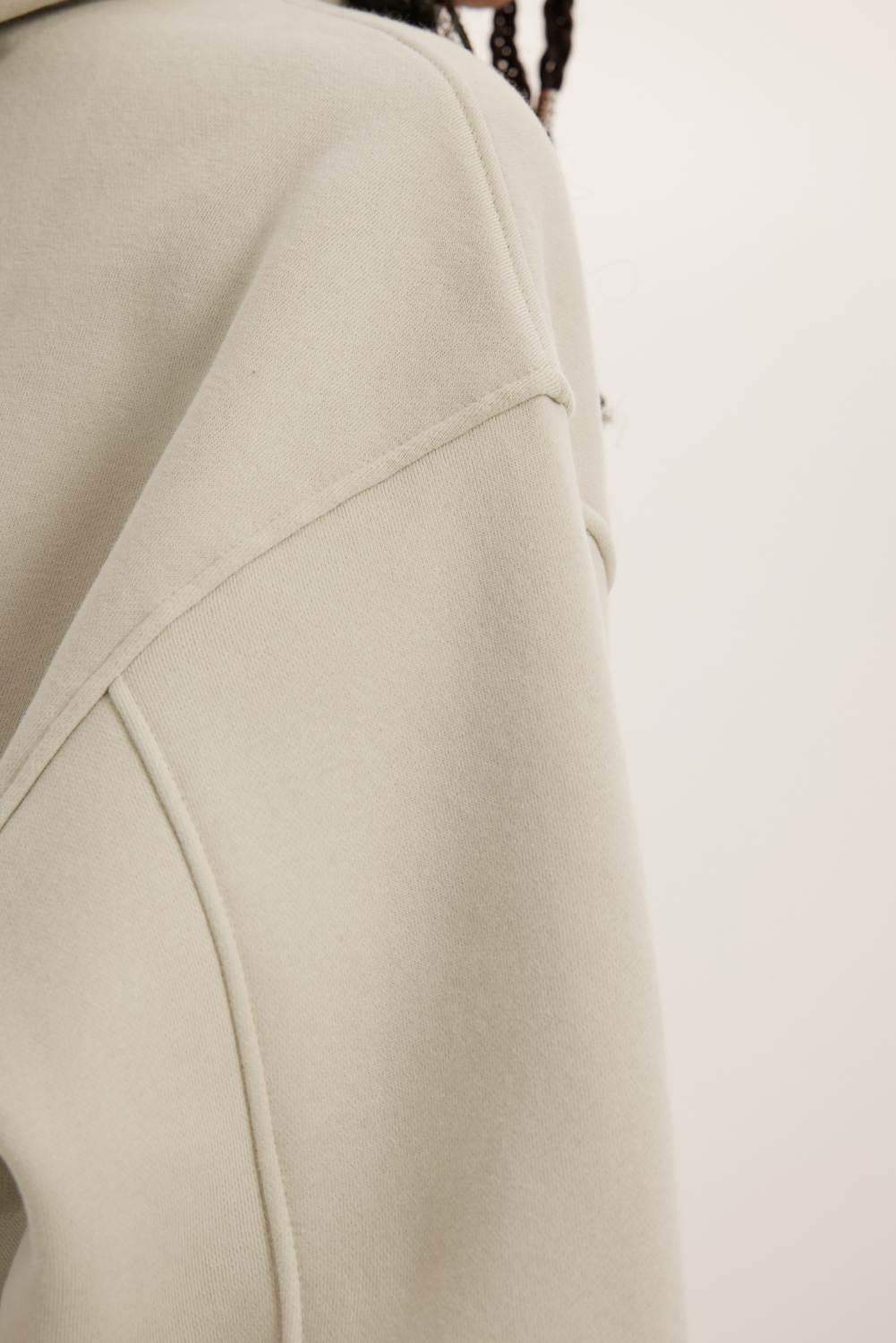 345g kurzer Kapuzenpullover