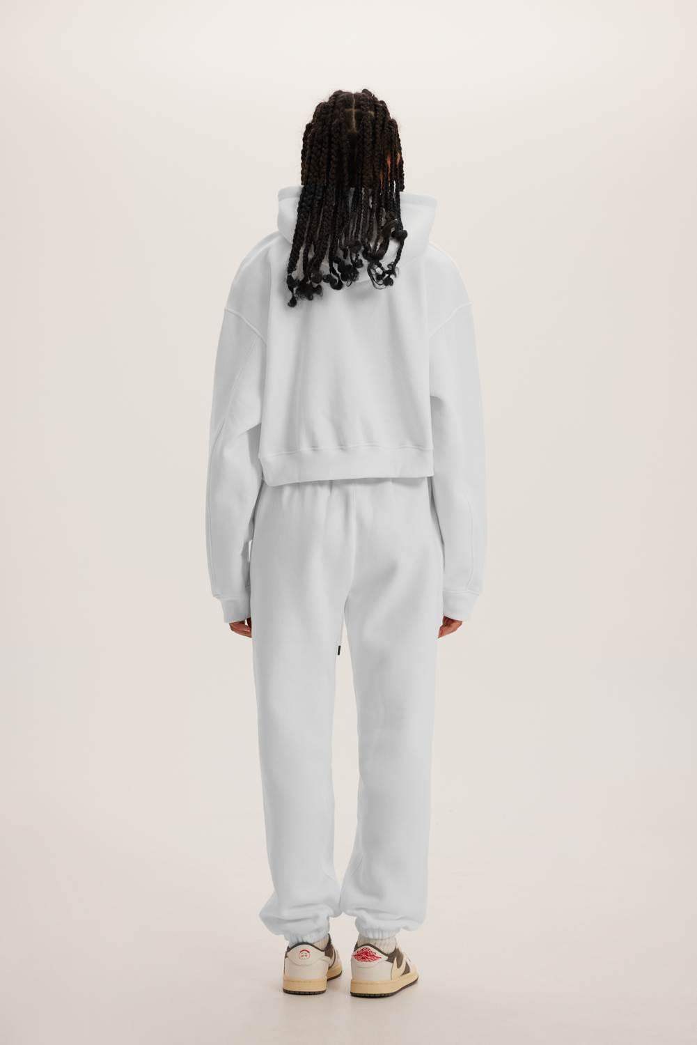 345g kurzer Kapuzenpullover