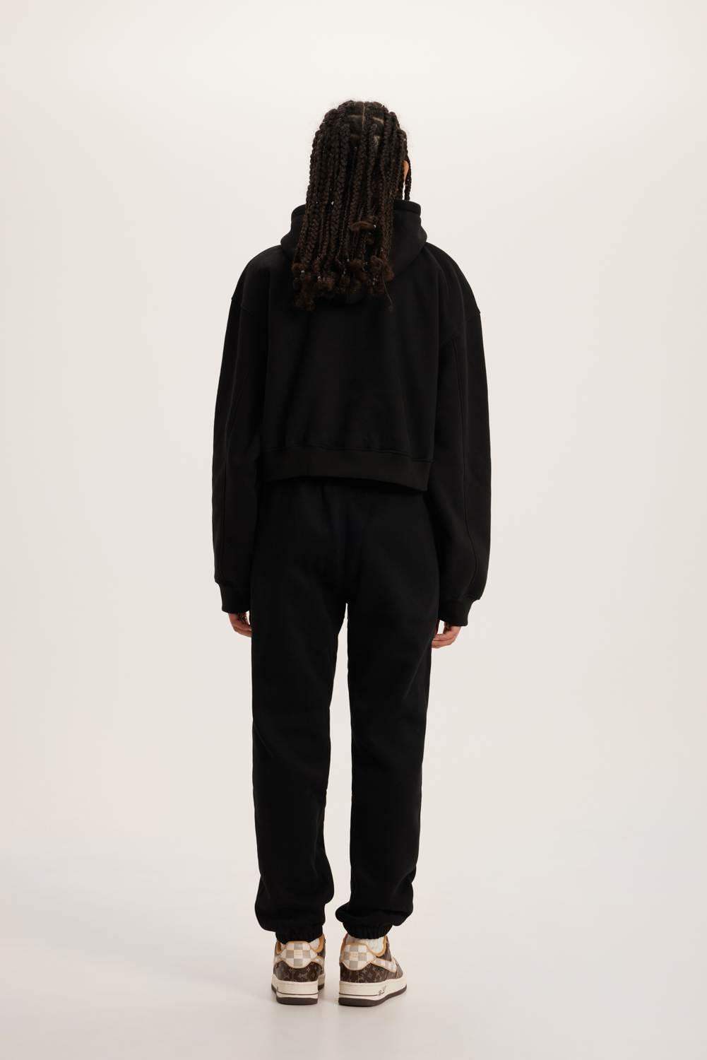 345g kurzer Kapuzenpullover