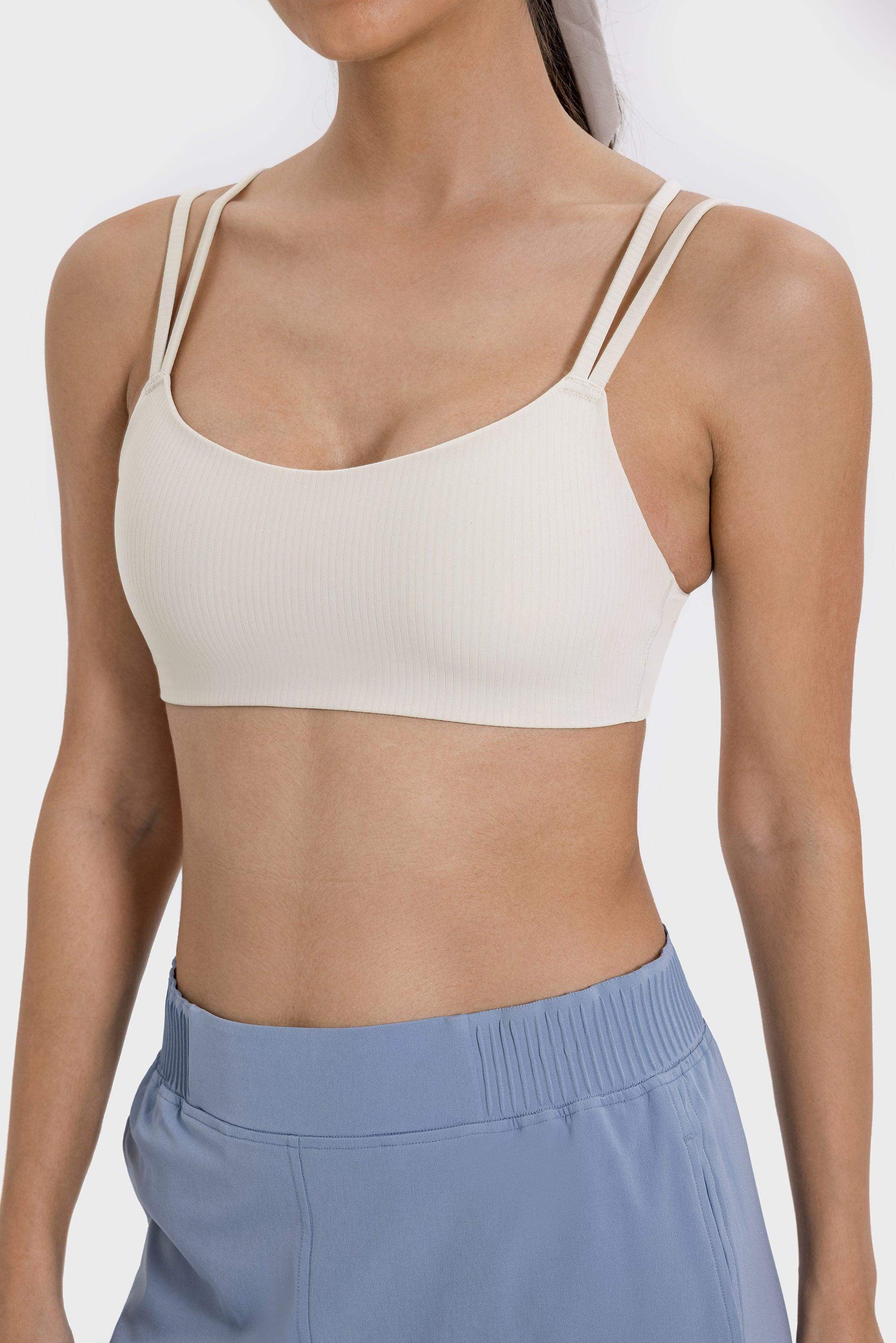 Ribbed High-Stretch Sports Bra