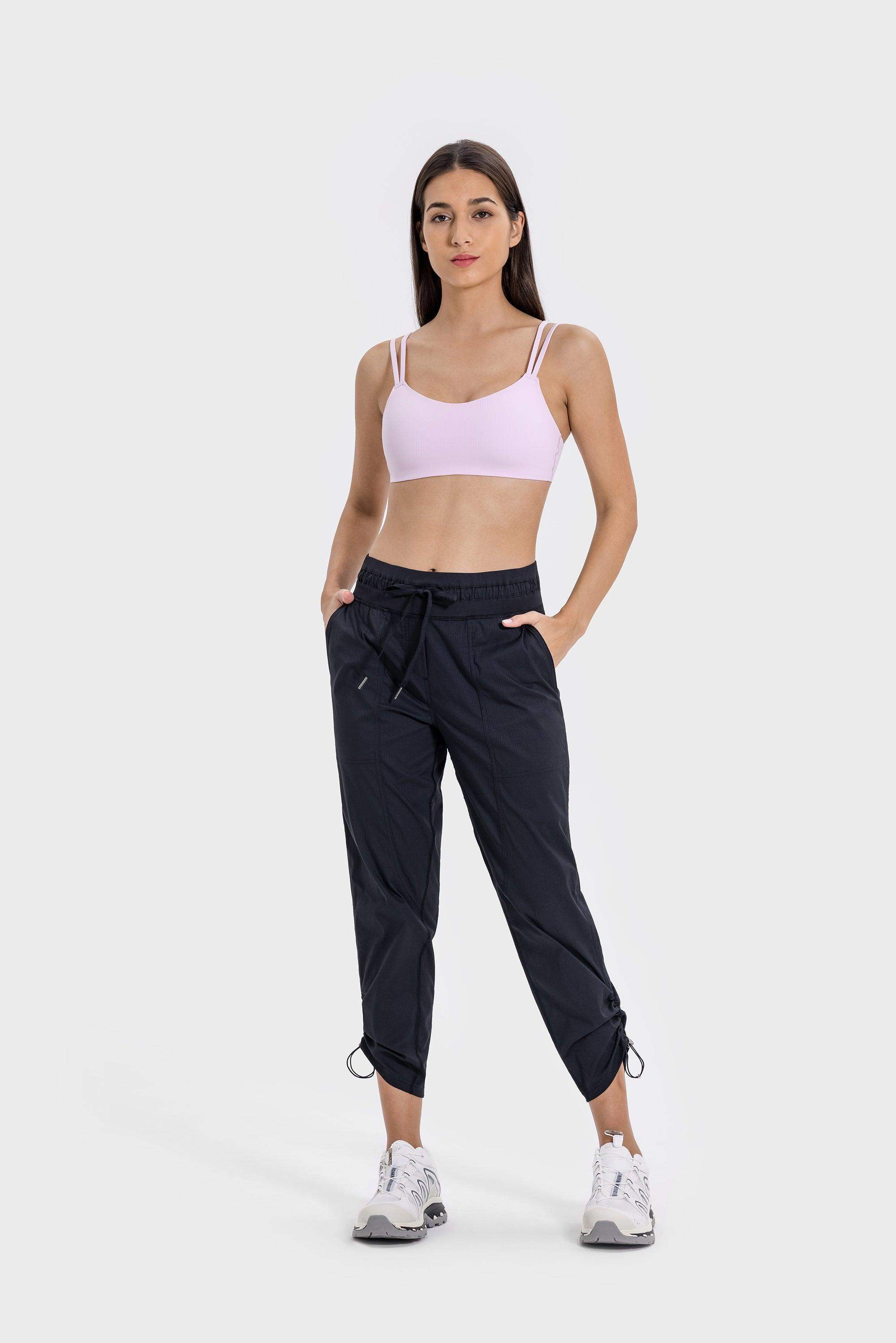 Ribbed High-Stretch Sports Bra