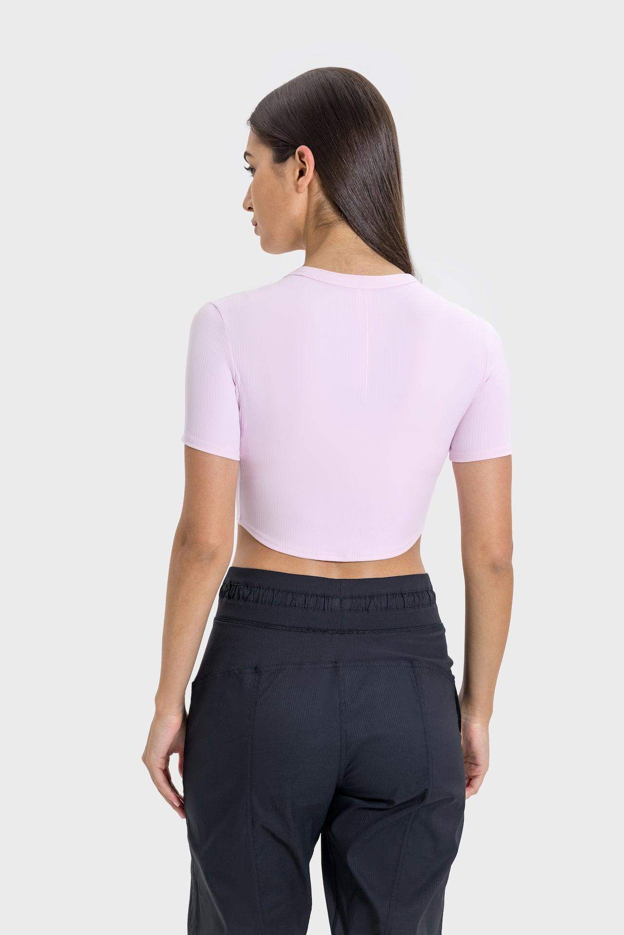 Short Sleeve Slim Fit Crop Top