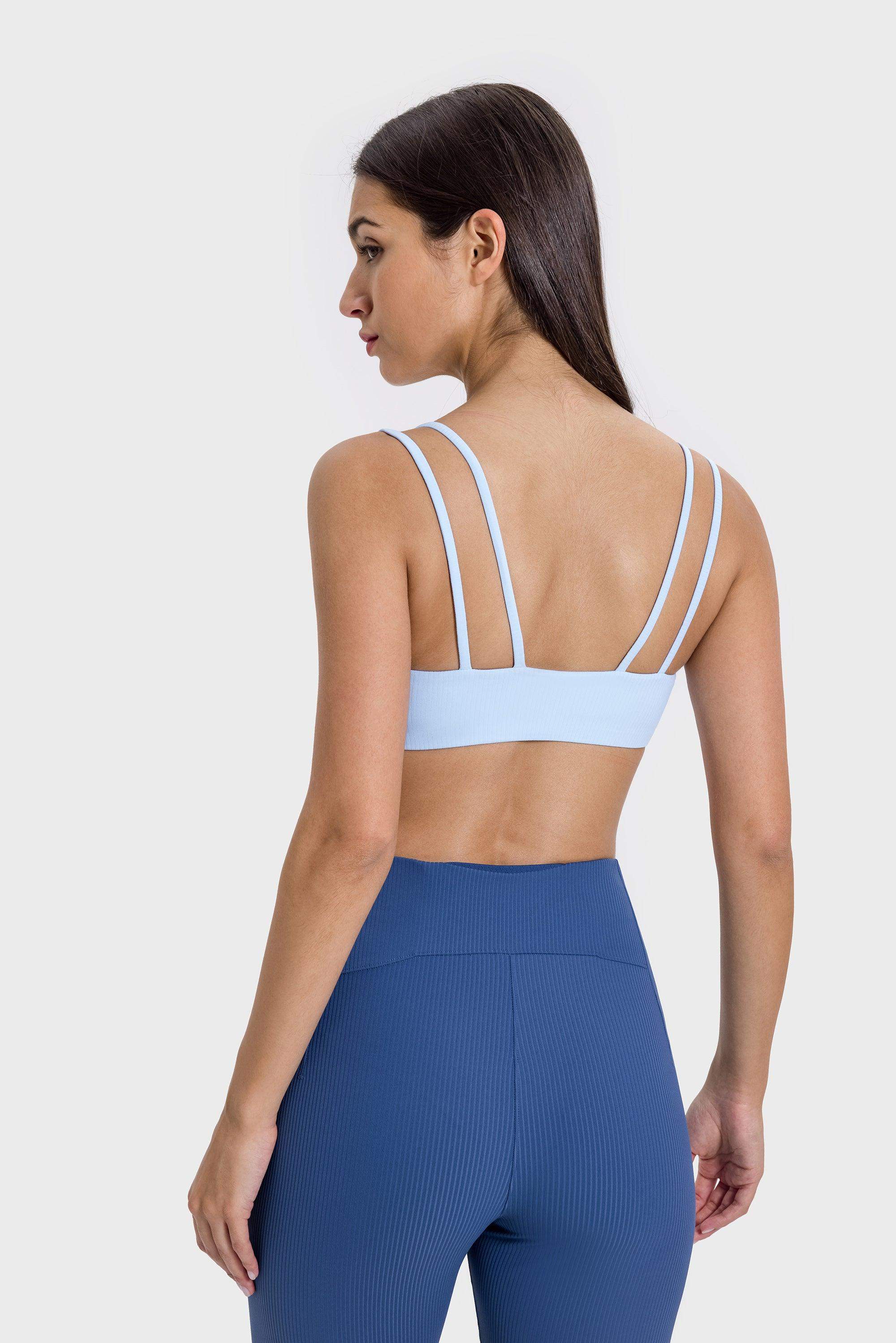 Ribbed High-Stretch Sports Bra