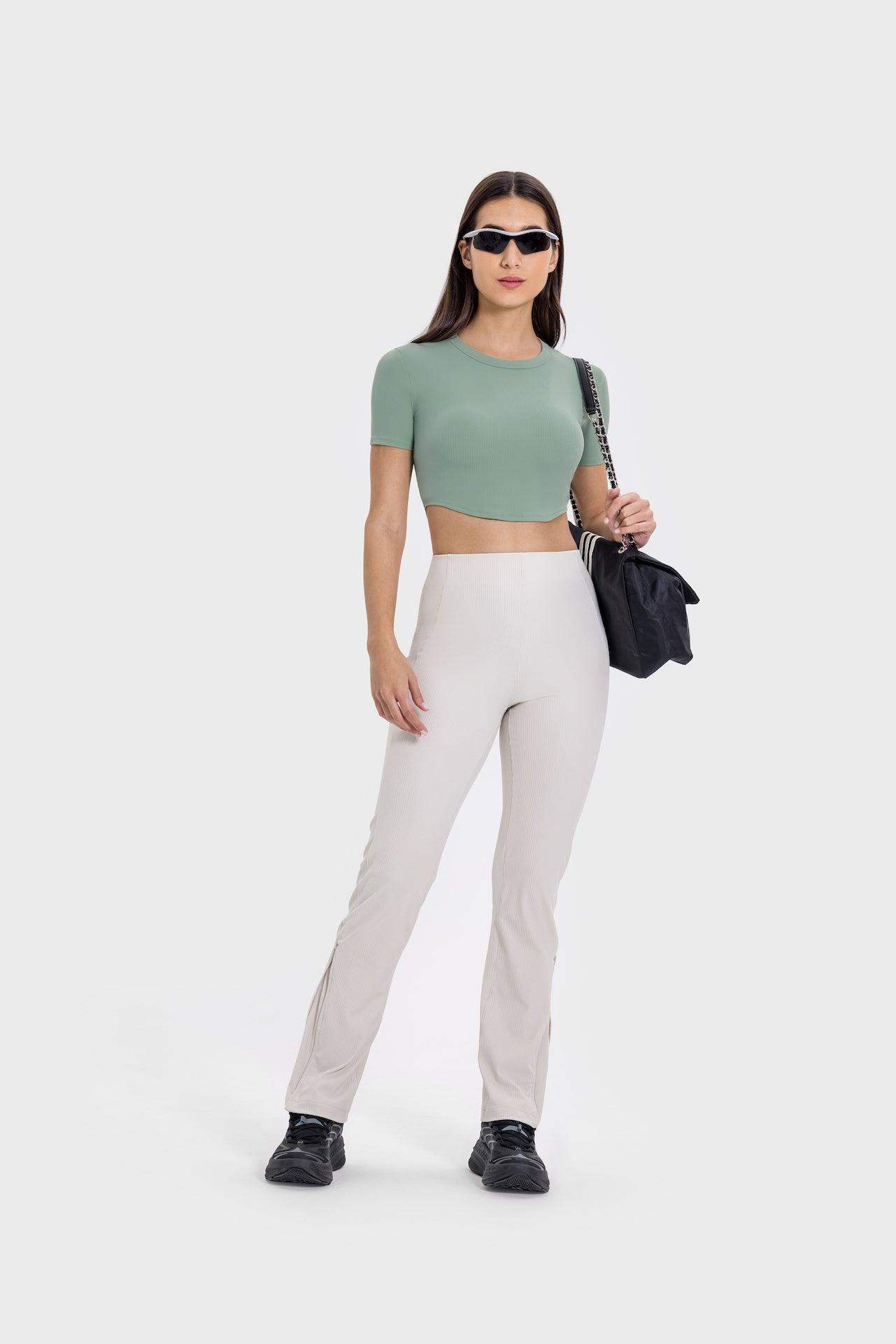 Short Sleeve Slim Fit Crop Top