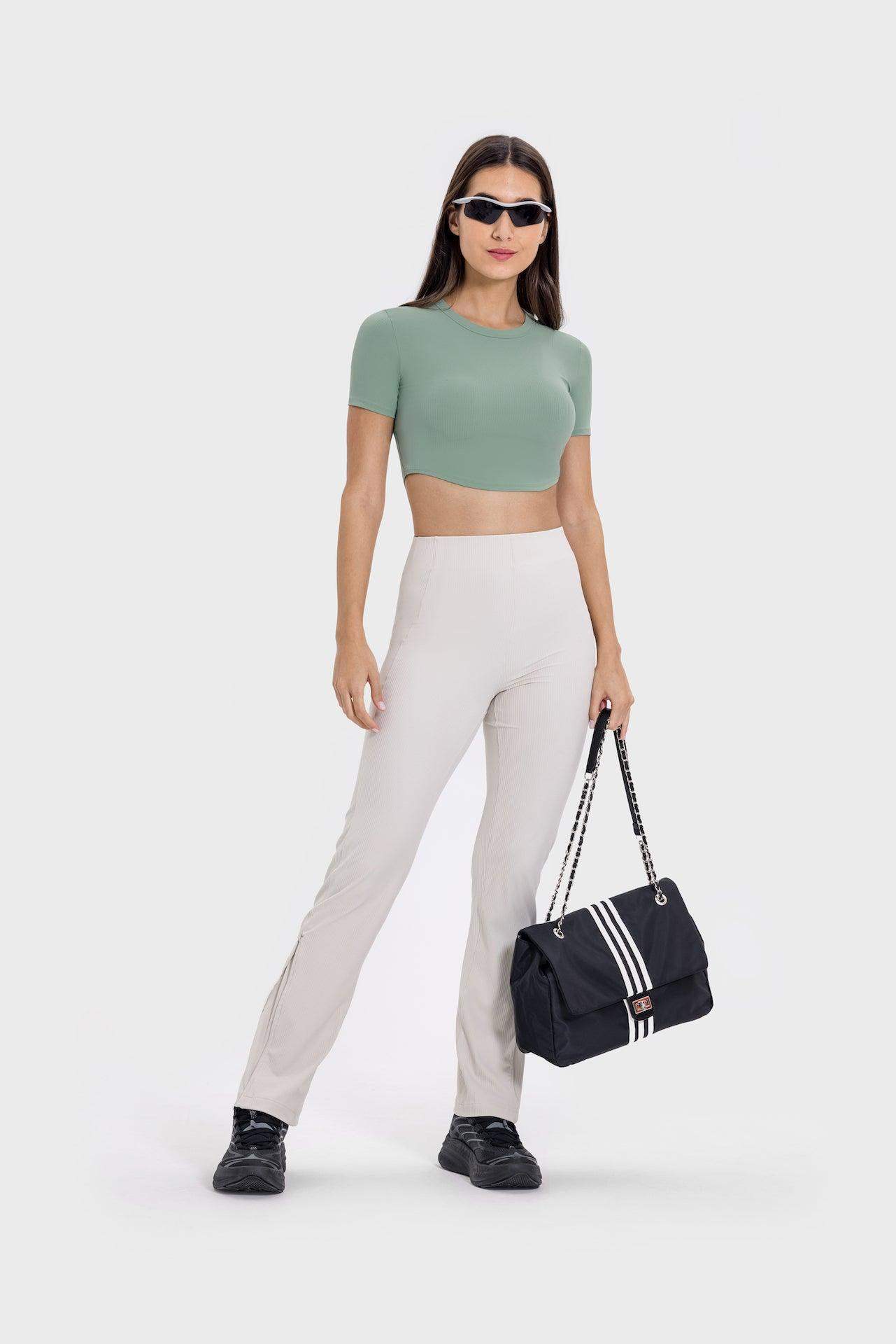 Short Sleeve Slim Fit Crop Top