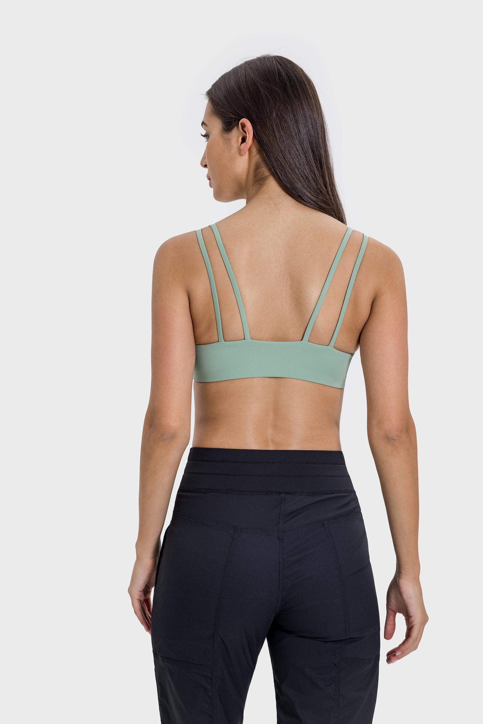 Ribbed High-Stretch Sports Bra