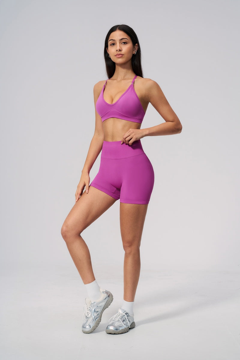 Women Sport Halterneck Shorts Set