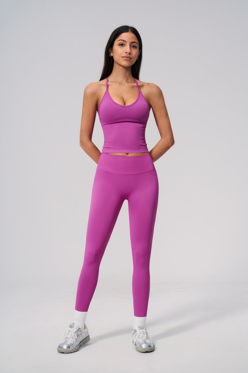 Women Sport Halterneck Pants Set