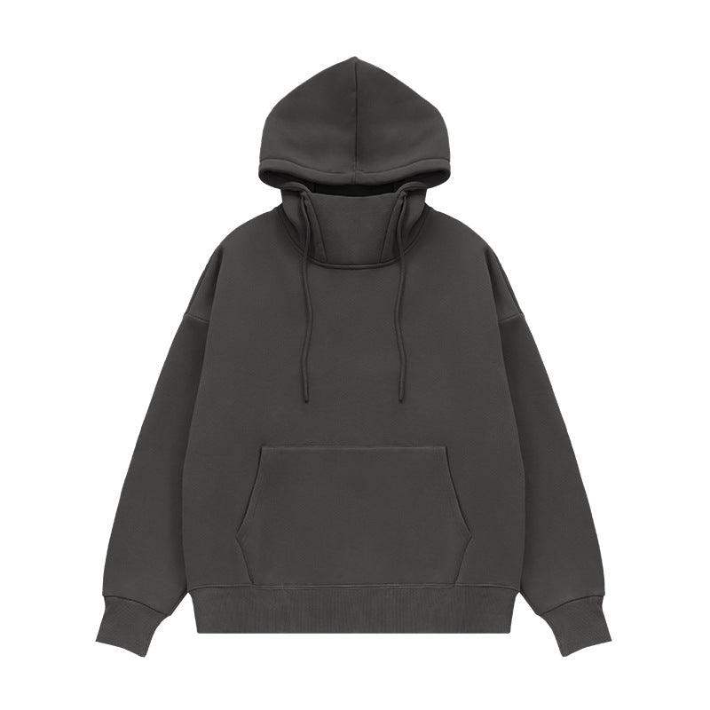 350g Fleece-Lined Windproof Sweatshirt with High Collar