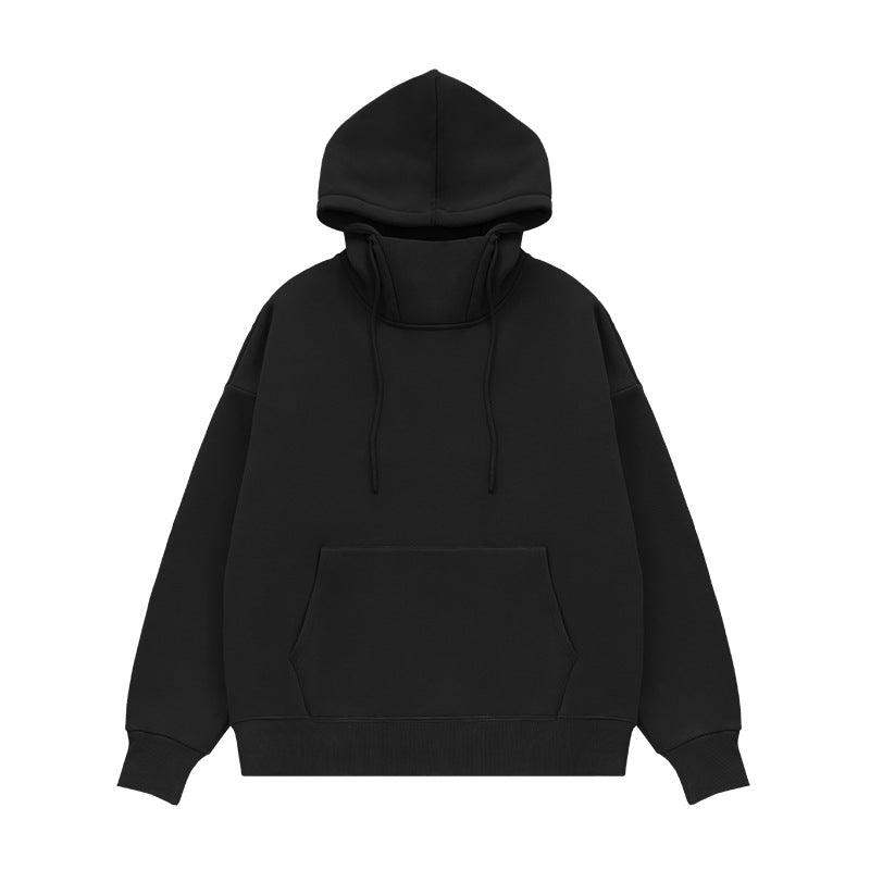 350g Fleece-Lined Windproof Sweatshirt with High Collar